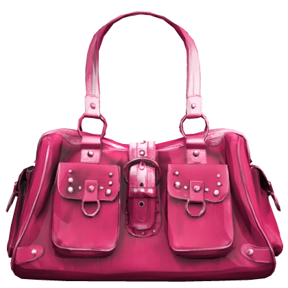 Vintage 2000s Thrifted Archive Purse in Hot Pink | Roblox Item