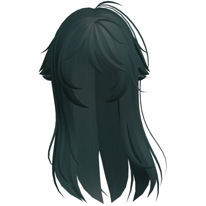 Teal Shy Moe Cat Girl Windy Whispy Hair