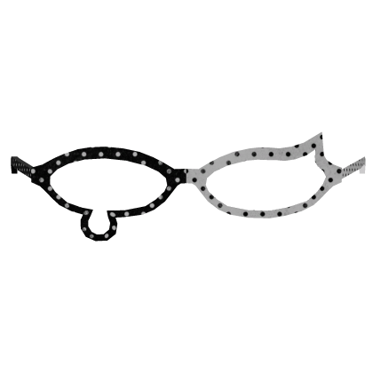 + Splitdye Glasses Polkadot black and white
