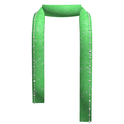 Green Y2K Winter Scarf