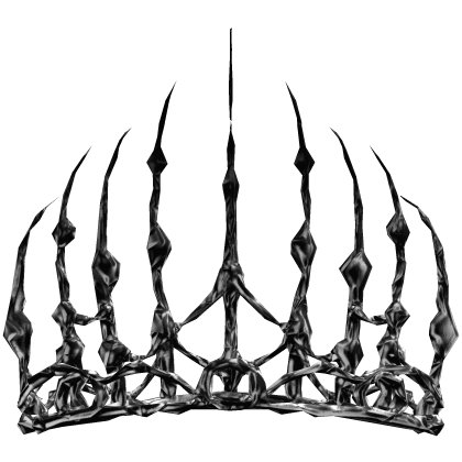 Chrome Thorn King Crown - Extreme Spiked Goth Roblox item