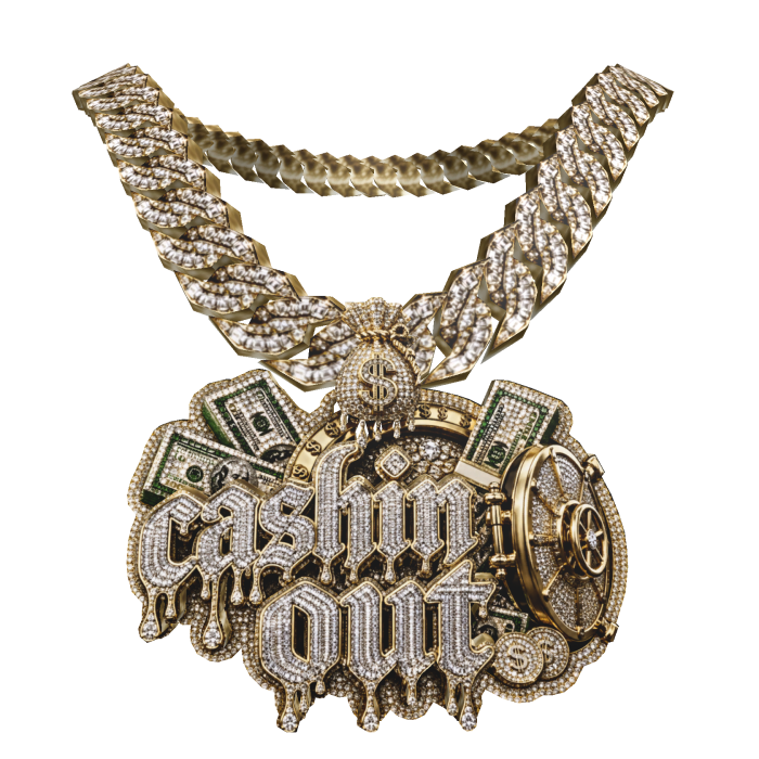 4.0 cashin out chain w money vault Gold iced out
