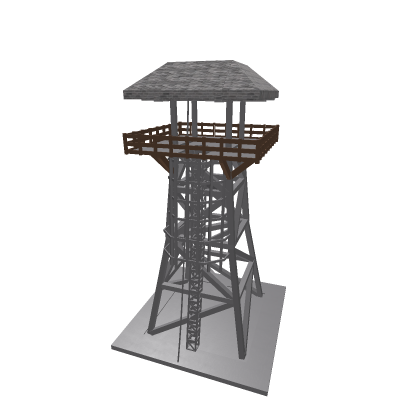 metal base, brick roof Observation Tower
