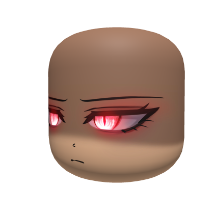 Cara de demonio sombrío con ojos rojos - Luz