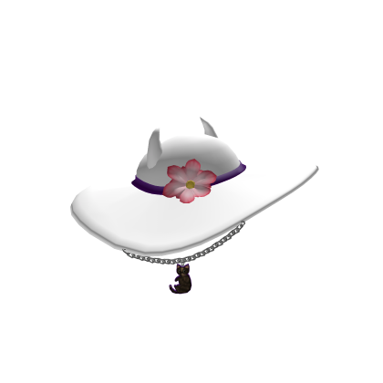 Horned White&Purple Sunhat