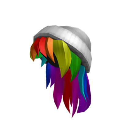 Rainbow hair Roblox decal