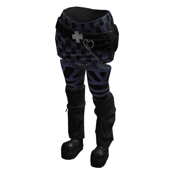 Chic Sporty Ura - Hara Skirt (Dark Blue Black)