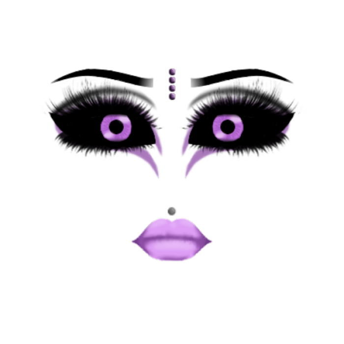 Acidic™ Makeup || Pastel Goth Roblox decal