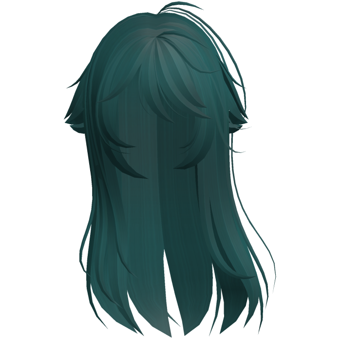 Teal Shy Moe Cat Girl Windy Whispy Hair