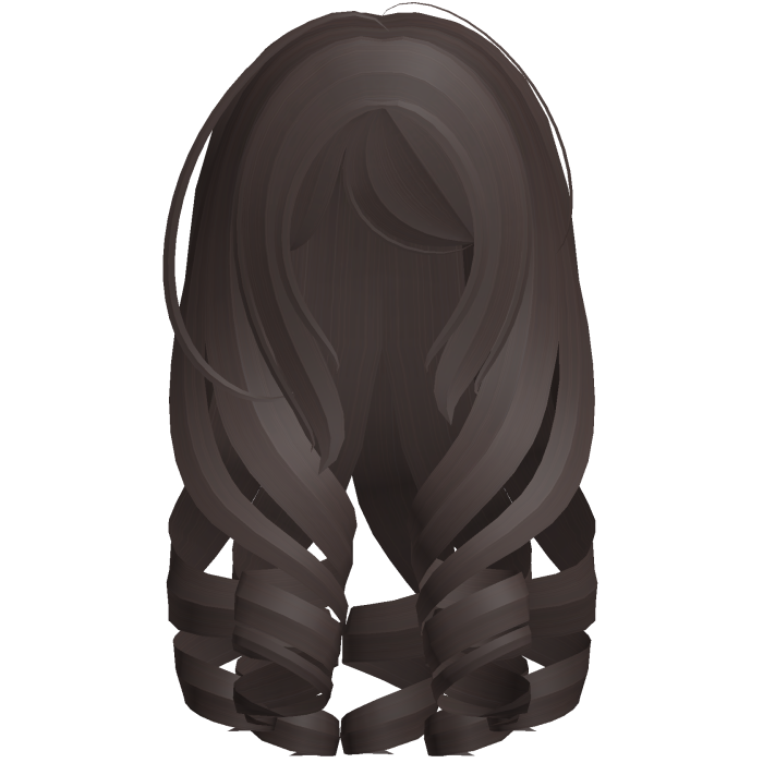 cute low loose princess curls in brown