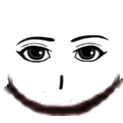 funny smiling girl face Roblox decal