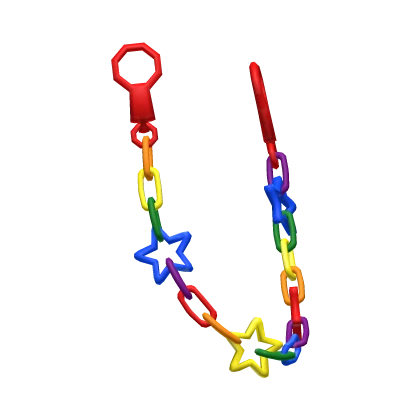 rainbow 1.0 left scene kidcore wallet chain | Roblox Item - Rolimon's