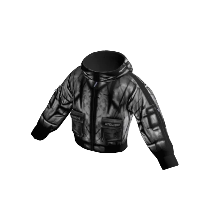 ARCHIVE - Grunge Bomber Jacket ( Black ) | Roblox Item - Rolimon's