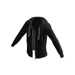 Zip Hoodie - Black