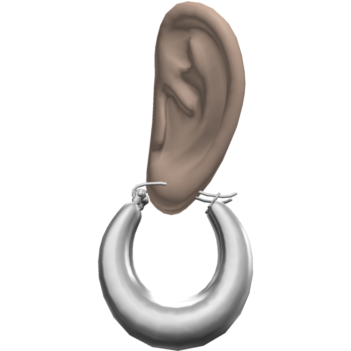 Lightweight Vintage Hoop Earrings Ears