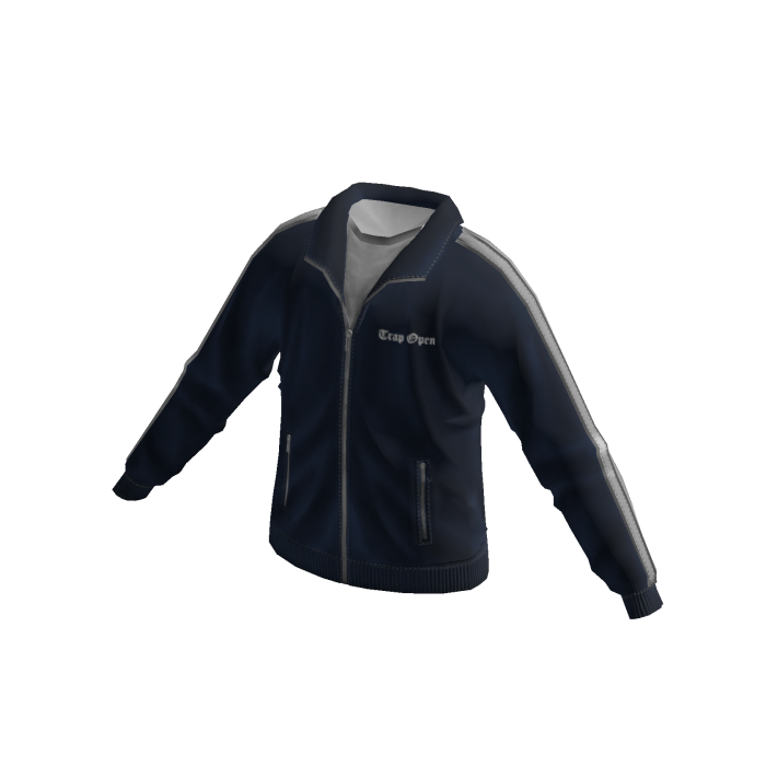 Designer Tracksuit Jacket (Navy Blue)