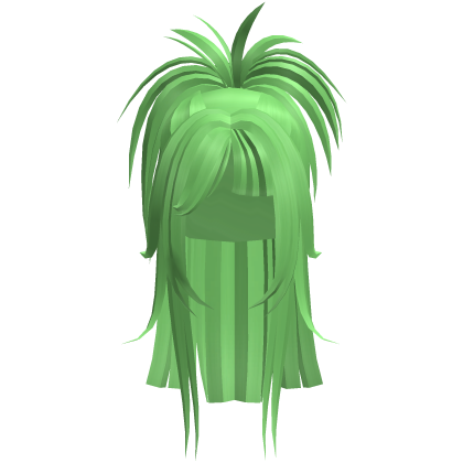 Spiky Anime Half Up Ponytail (Green)