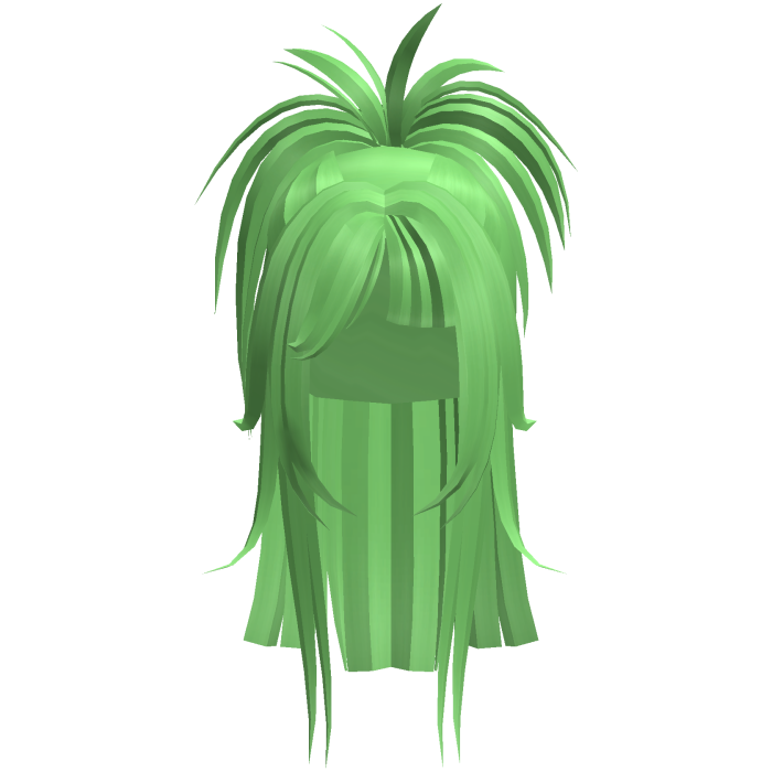 Spiky Anime Half Up Ponytail (Green)