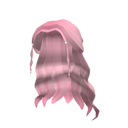 Pink Wavy Cute Hair w/ Front Braids  Roblox item