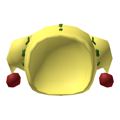Low Poly Jester Hat Yellow