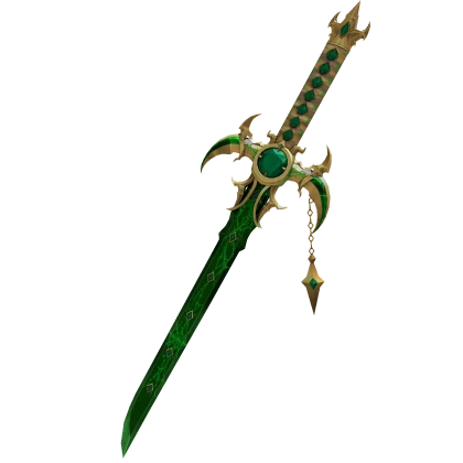 Eclipse Reliquary Sword — Emerald Gold Roblox item render
