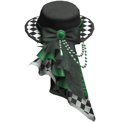 Green Regal Steampunk Side Top Hat