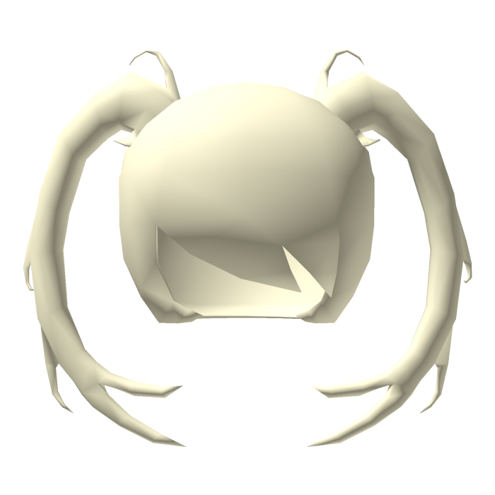 Low Poly Curved Pigtails Blonde