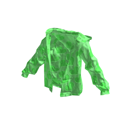 Y2K LOVE HEART GREEN JACKET