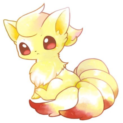 Kawaii Fire Vulpix Roblox decal