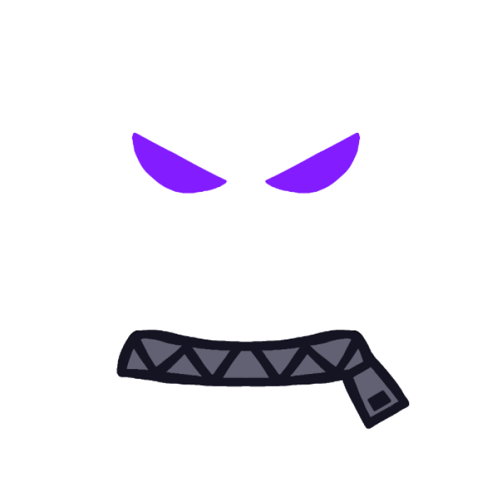 Forsaken | Azure Face (TRANSPARENT) Roblox decal