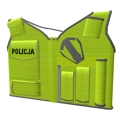 Polish Police Traffic Reflective Vest With Pouches thumbnail