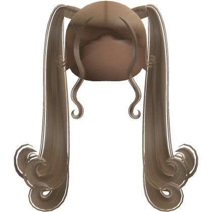 Cute Long Swirly Pigtails (Light Blonde) Roblox item