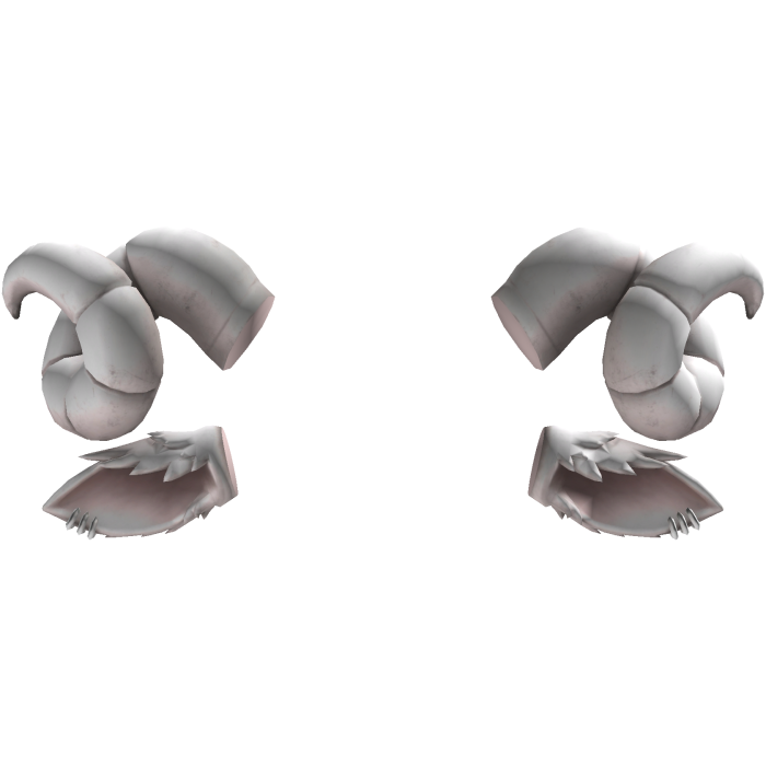 Sweet Spiraled Horn & Fur Lamb Ears With Piercing