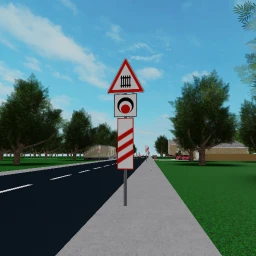 Hungarian railroad crossing icon