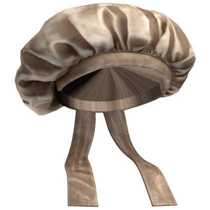 Black Hair Satin Bonnet - Beige Roblox item