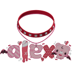alex pink choker