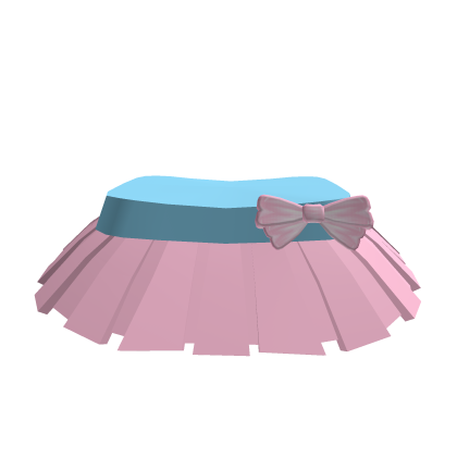 Pink and Blue Bow Skirt