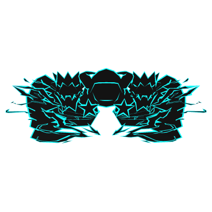 Cartoony Cyan Hood Dragon Wings Aura Combo Roblox item
