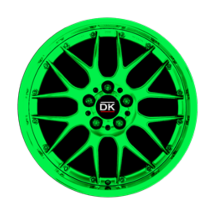 DK Racing Rim 9.1 green Roblox decal
