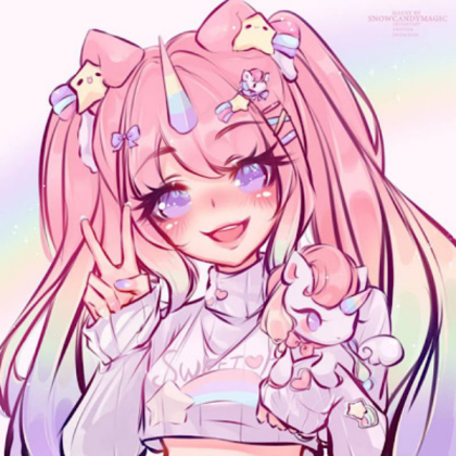 Kawaii | Kawaii girl | Pastel | Colorful | Unicorn Roblox decal