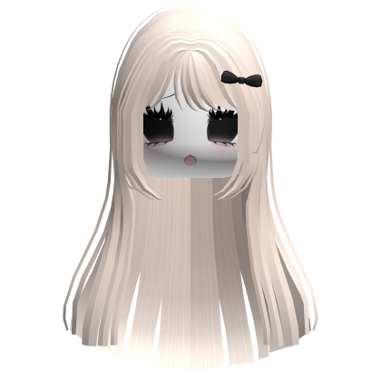 vkei moe blonde hair cute emo anime face  Roblox item
