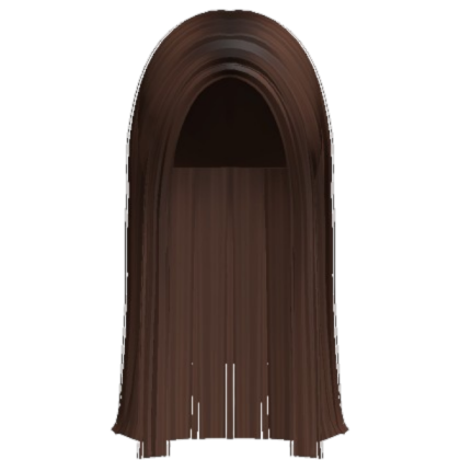 Long Straight Fanned Hime Cut Hair (Light Brown) Roblox decal