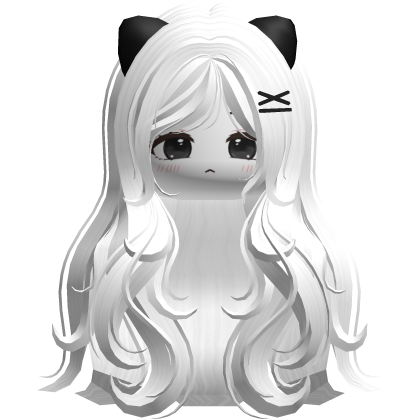 ♡ Cute Cat Girl Hair Combo (White+Black)