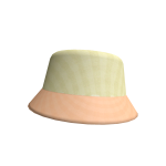 Gold & Pastel Orange Birthday Plaid Bucket Hat