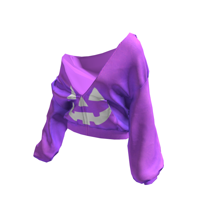 🎃 Halloween Pullover Baggy Hoodie Purple&White