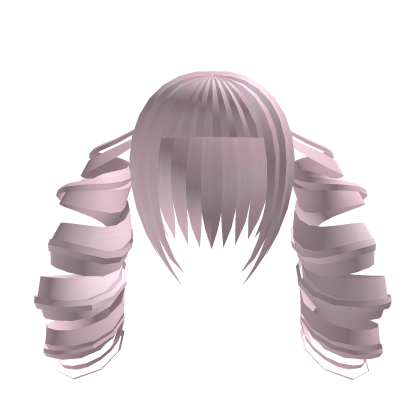 Long Curly Goth Pigtails pink