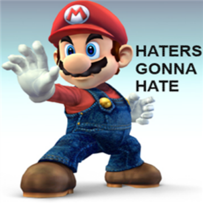 HATERS GONNA HATE Mario Roblox decal