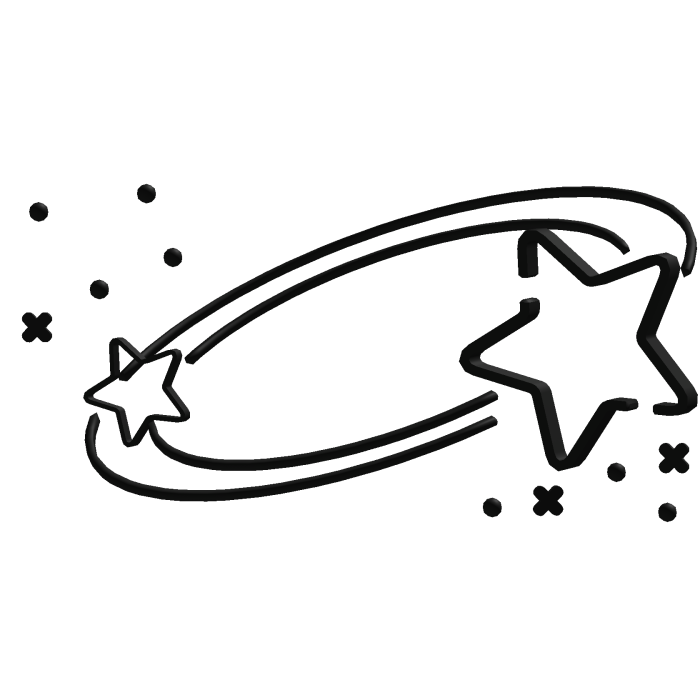 Floating Halo Stars (Dark)