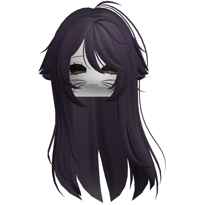 Purple Hair Shy Moe Com Cat Girl