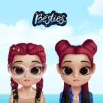 Besties group have fun and have a great time